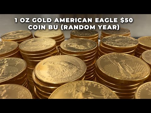 Roll of 20 - 1 oz Gold American Eagle $50 Coin BU (Random Year) thumbnail 4