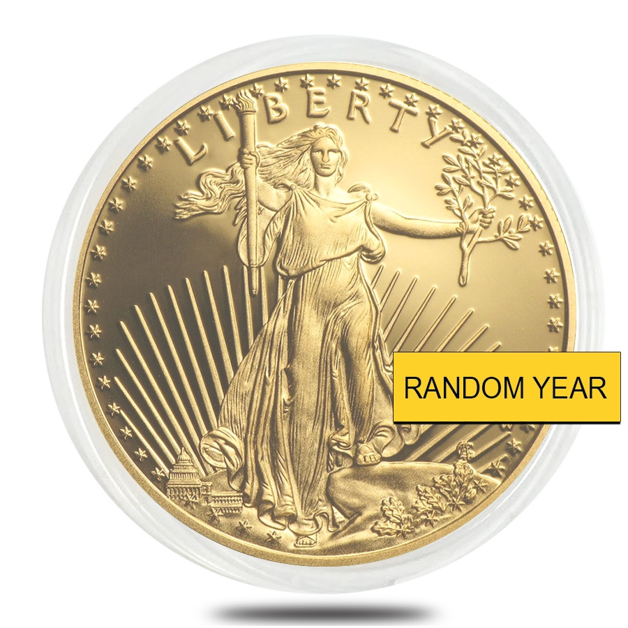1/2 oz Proof Gold American Eagle In Cap (Random Year) thumbnail 3