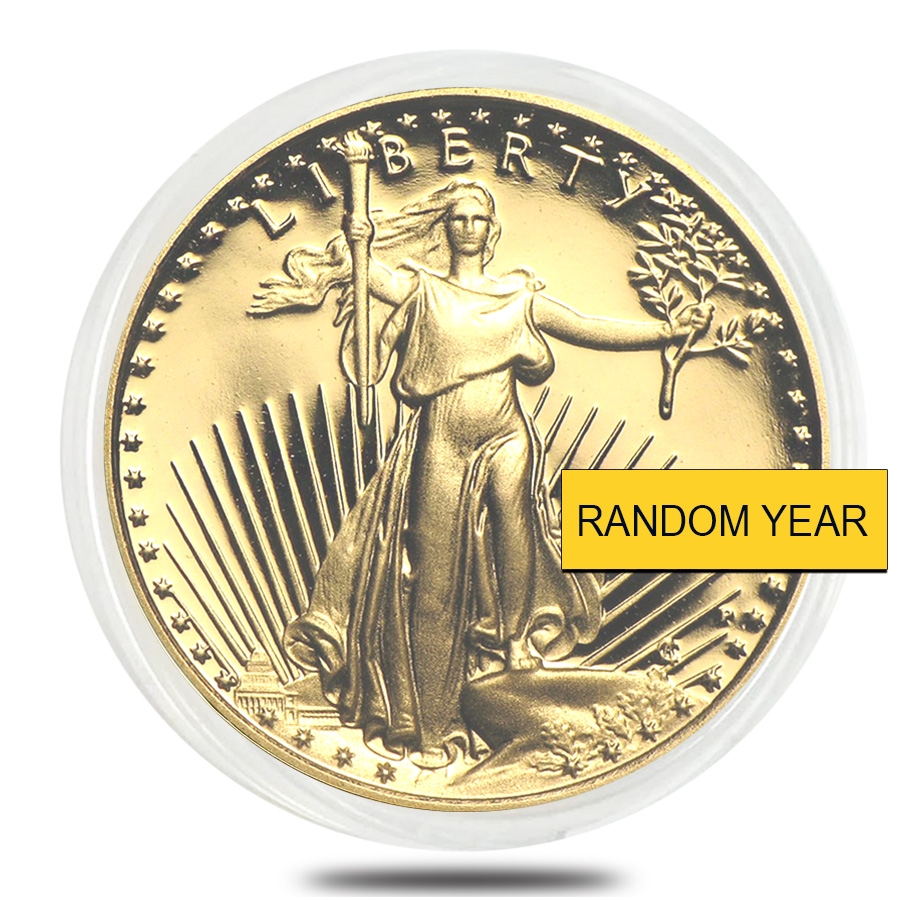 1/4 oz Proof Gold American Eagle In Cap (Random Year) thumbnail 3