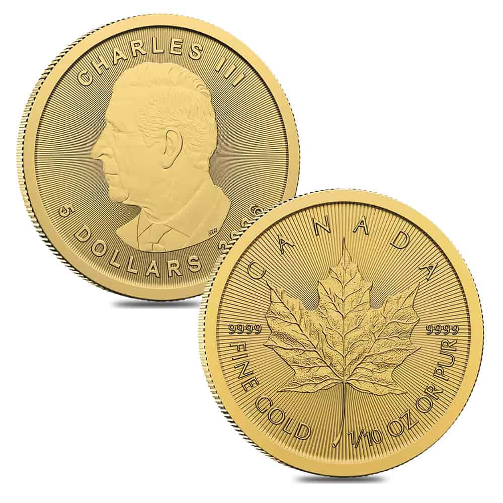 2026 1/10 oz Canadian Gold Maple Leaf $5 Coin BU (Sealed) thumbnail 3