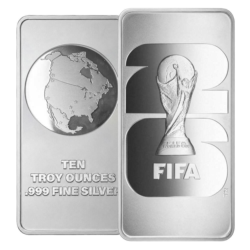 2026 10 oz FIFA World Cup Silver Bar .999 Fine