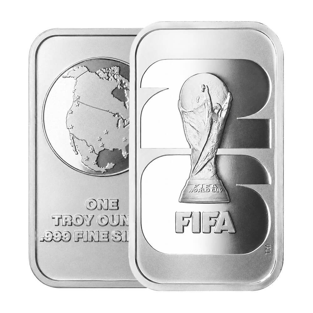 Lot of 20 - 2026 1 oz FIFA World Cup Silver Bar .999 Fine thumbnail 4