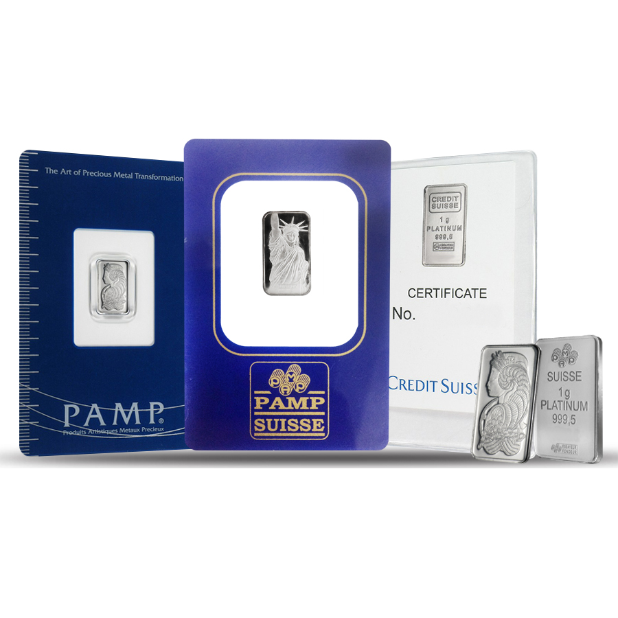 1 Gram Generic Platinum Bar .999+ Fine (Secondary Market)