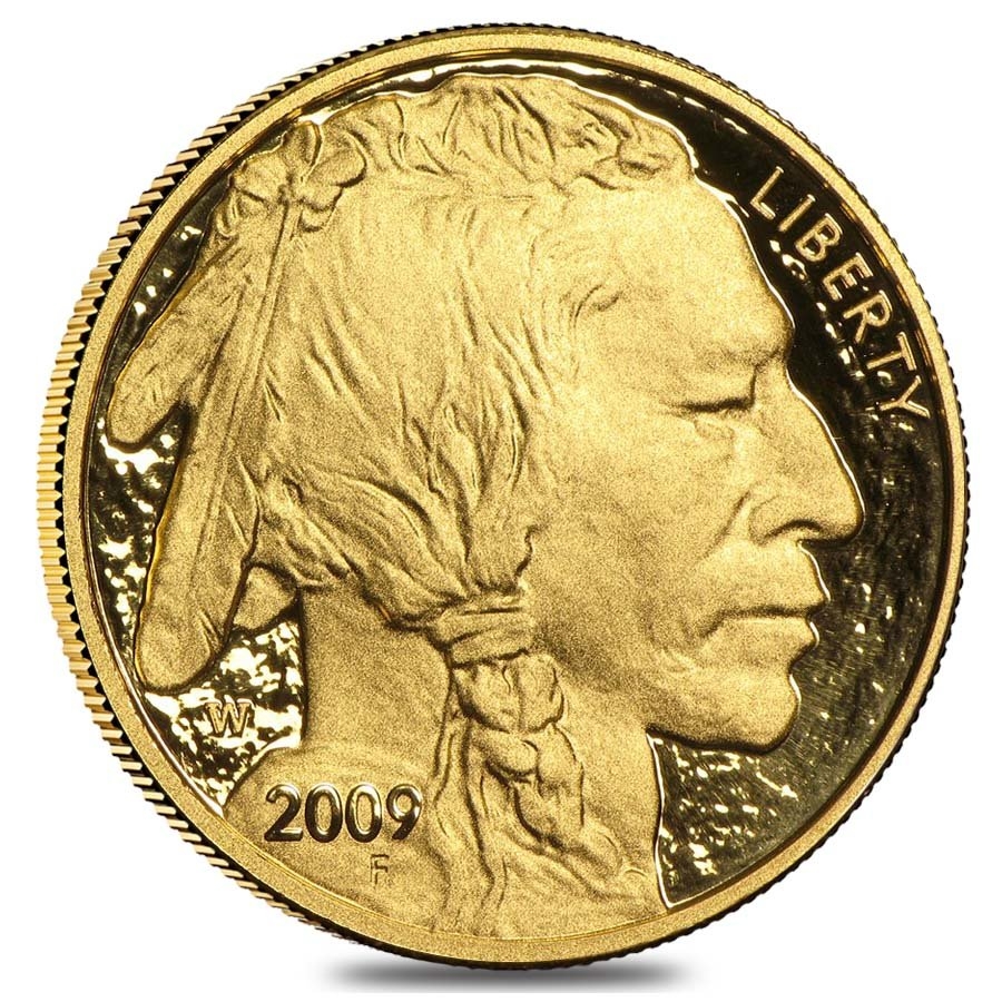 2009-W 1 oz $50 Proof Gold American Buffalo (w/Box & COA) thumbnail 2