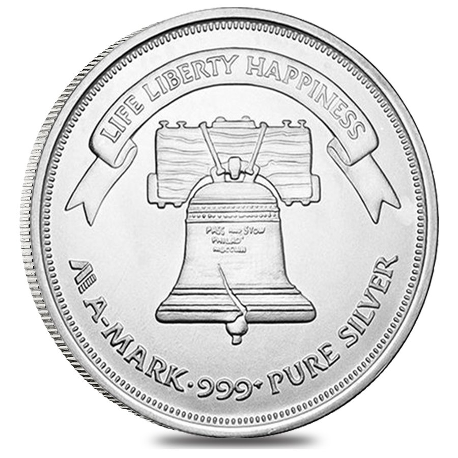 A-Mark 1 oz Silver Round .999 Fine