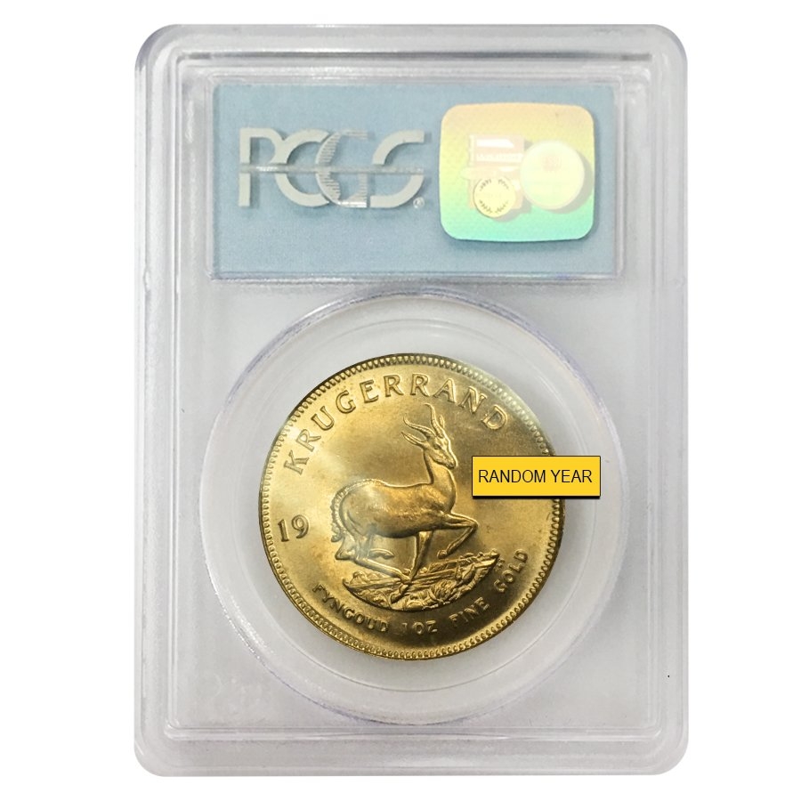 1 oz South African Krugerrand Gold Coin PCGS Gem UNC 9-11-01 WTC Ground Zero (Random Year) thumbnail 2