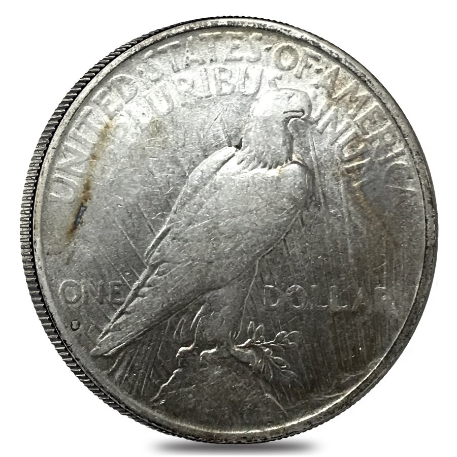 1935 S Silver Peace Dollar VG-VF thumbnail 2
