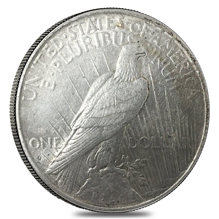1934 D Silver Peace Dollar XF thumbnail 2