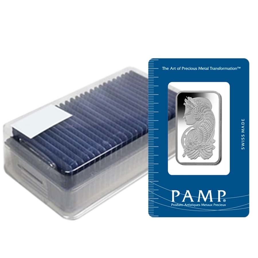 1 oz PAMP Suisse Lady Fortuna Platinum Bar .9995 Fine (in Assay) thumbnail 4