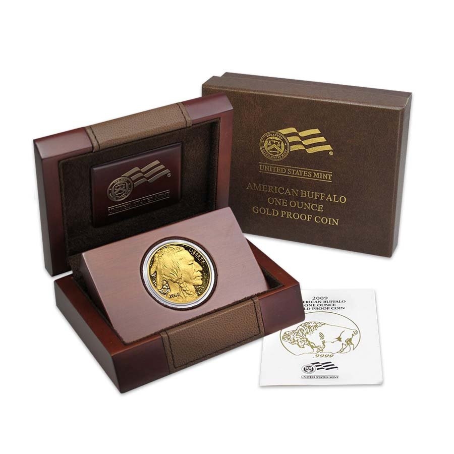 2009-W 1 oz $50 Proof Gold American Buffalo (w/Box & COA) thumbnail 4