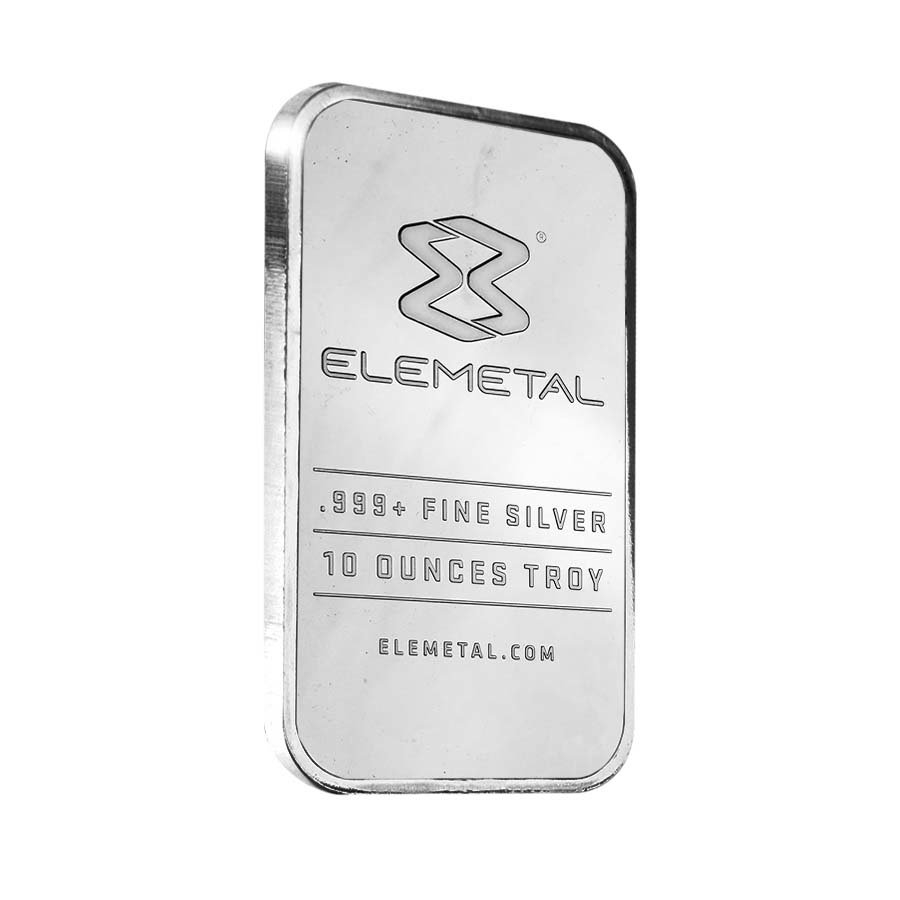 Elemetal Mint 10 oz Silver Bar .999 Fine (Sealed) thumbnail 2