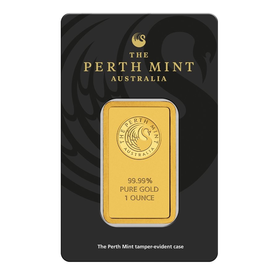 1 oz Perth Mint Gold Bar .9999 Fine (in Assay) thumbnail 2
