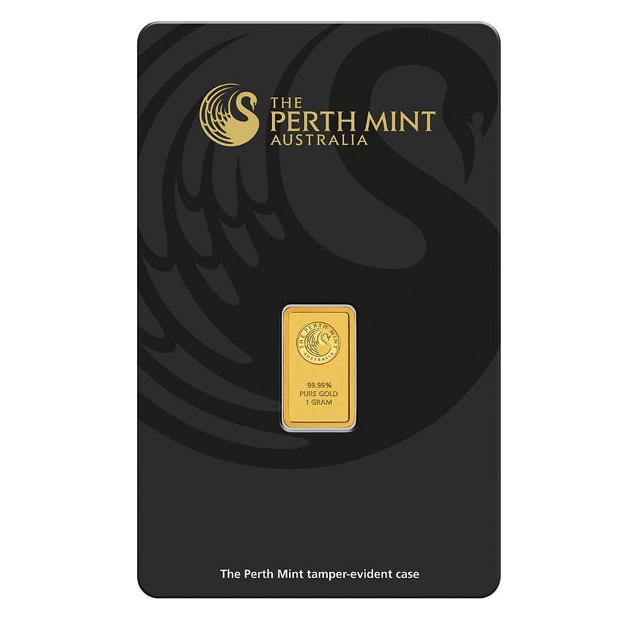 1 Gram Perth Mint Gold Bar .9999 Fine (in Assay) thumbnail 2