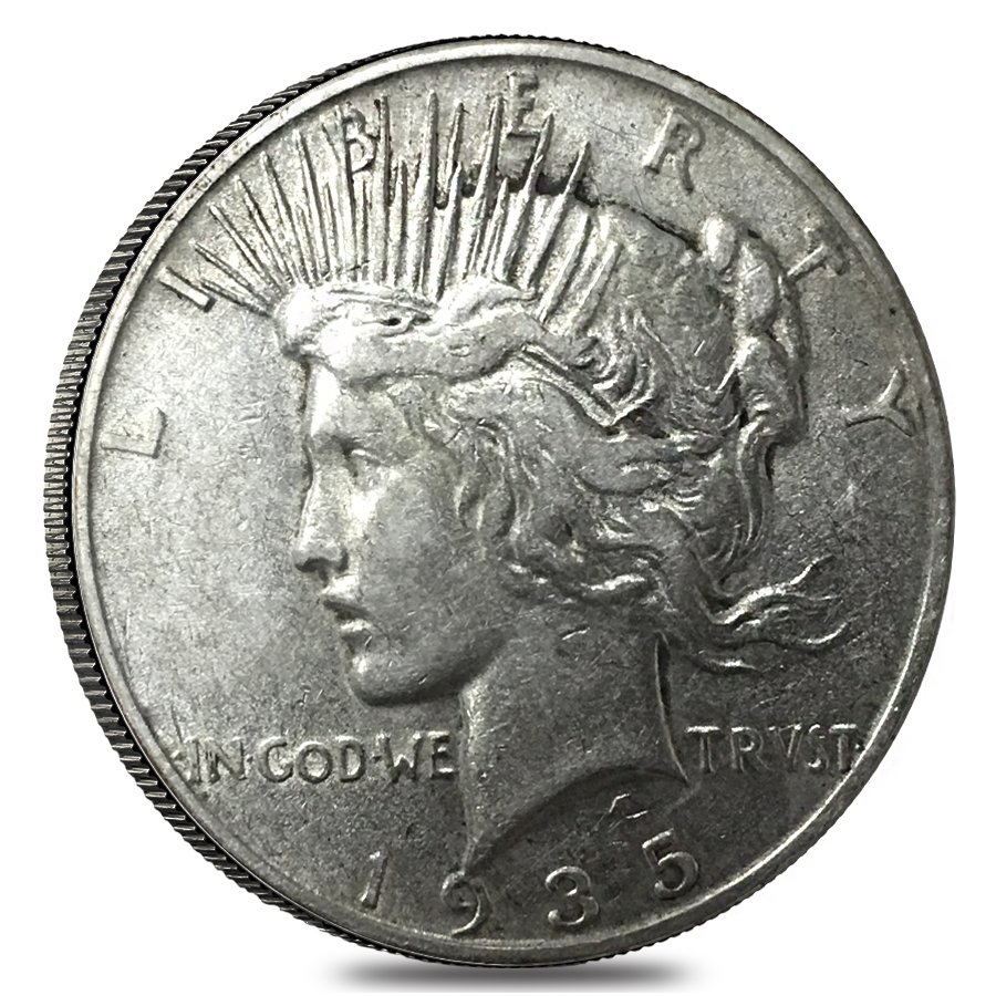 1935 S Silver Peace Dollar VG-VF