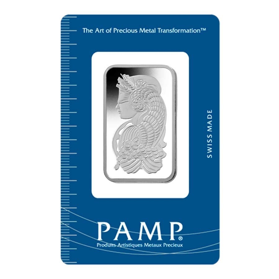 1 oz PAMP Suisse Lady Fortuna Platinum Bar .9995 Fine (in Assay) thumbnail 2