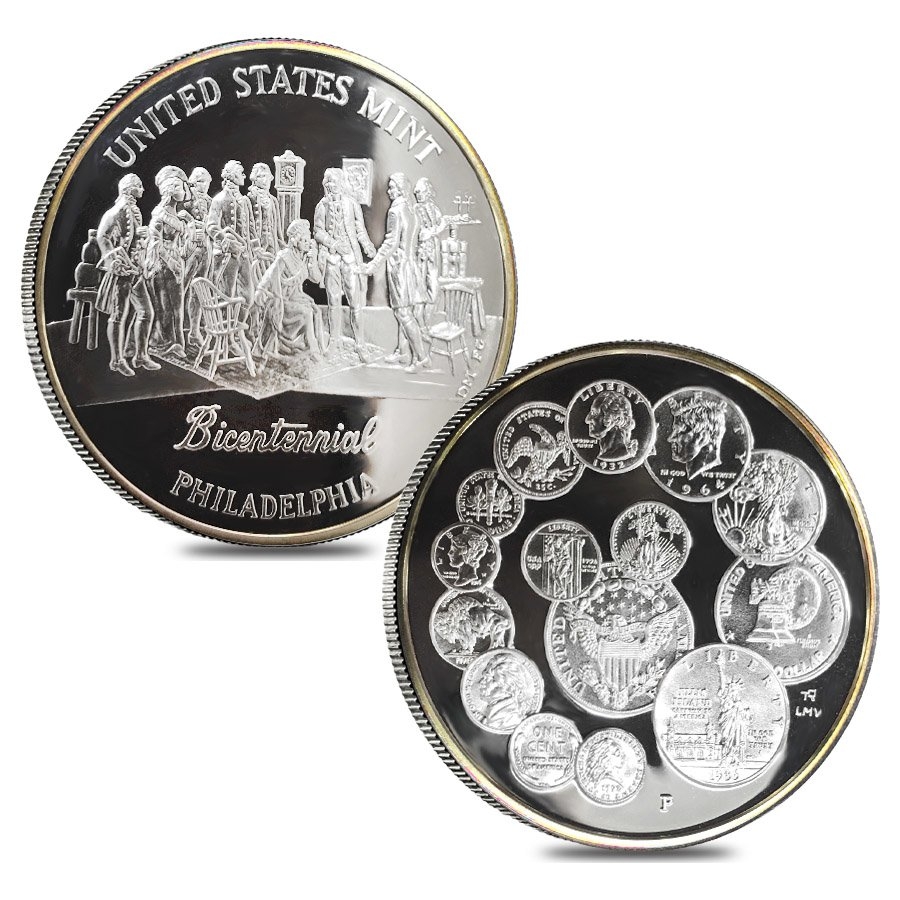 1993 Gold & Silver Philadelphia Proof 5-Coin Set (w/Box & COA) thumbnail 4