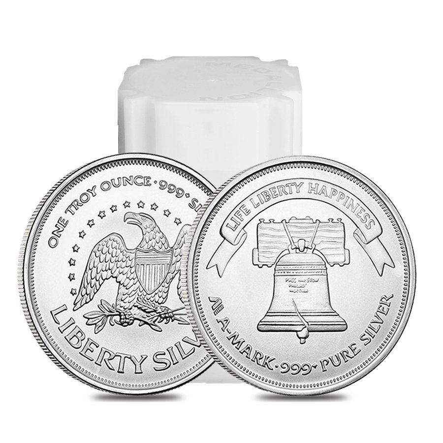 A-Mark 1 oz Silver Round .999 Fine thumbnail 3