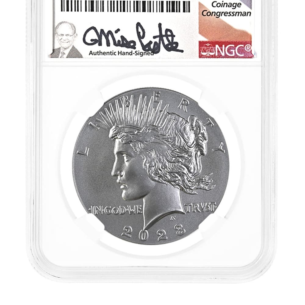 2023 Peace Silver Dollar NGC MS 70 AR (Castle) thumbnail 3