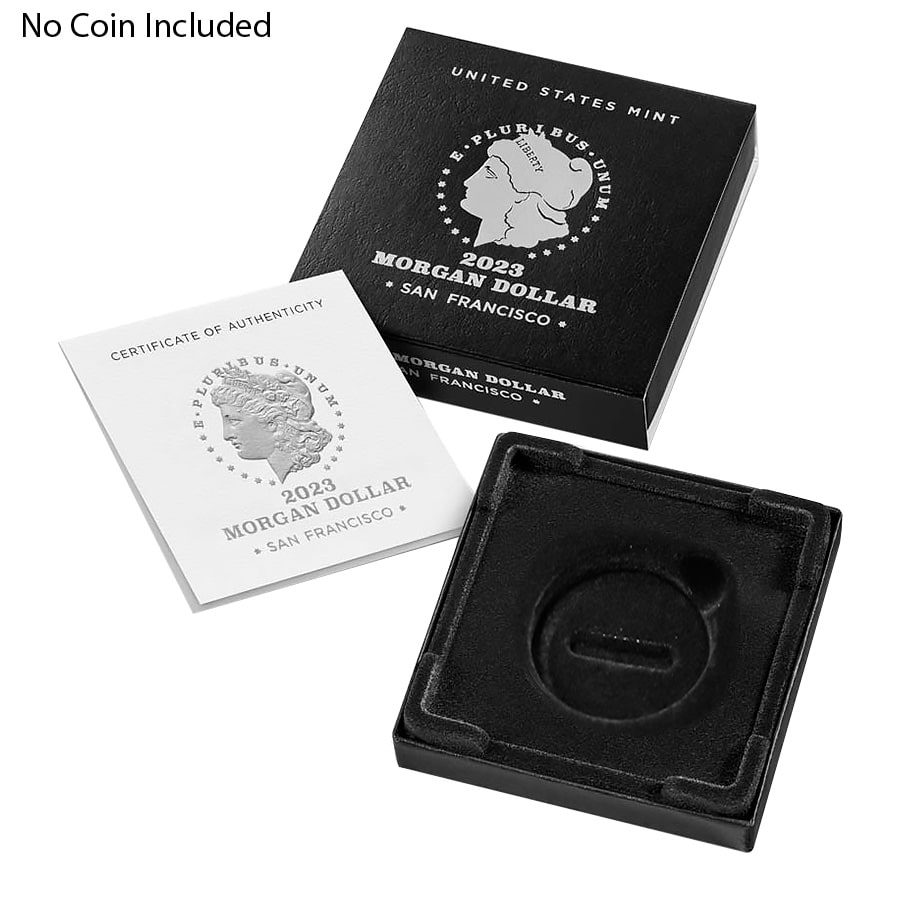 NO COIN - 2023-S Proof Morgan Silver Dollar (OEM Box & COA)
