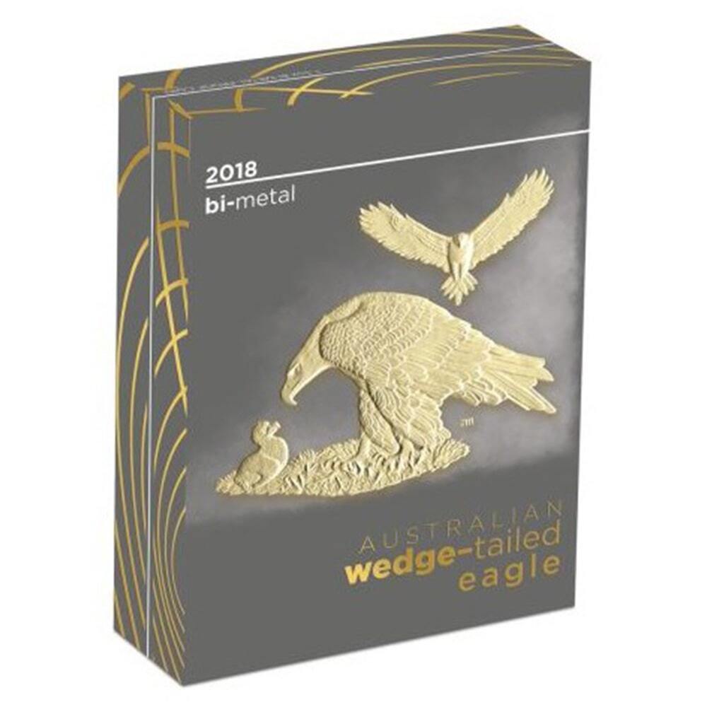 2018 1.5 oz Proof Bimetallic Gold/Platinum Australian Wedge-Tailed Eagle Perth Mint NGC PF 70 John M. Mercanti thumbnail 4