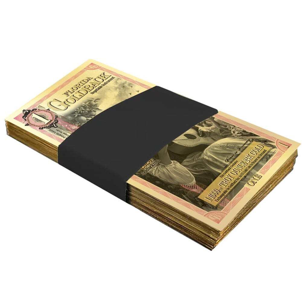 1 Florida Goldback 1/1000 oz 24K Gold Foil Aurum Note thumbnail 3