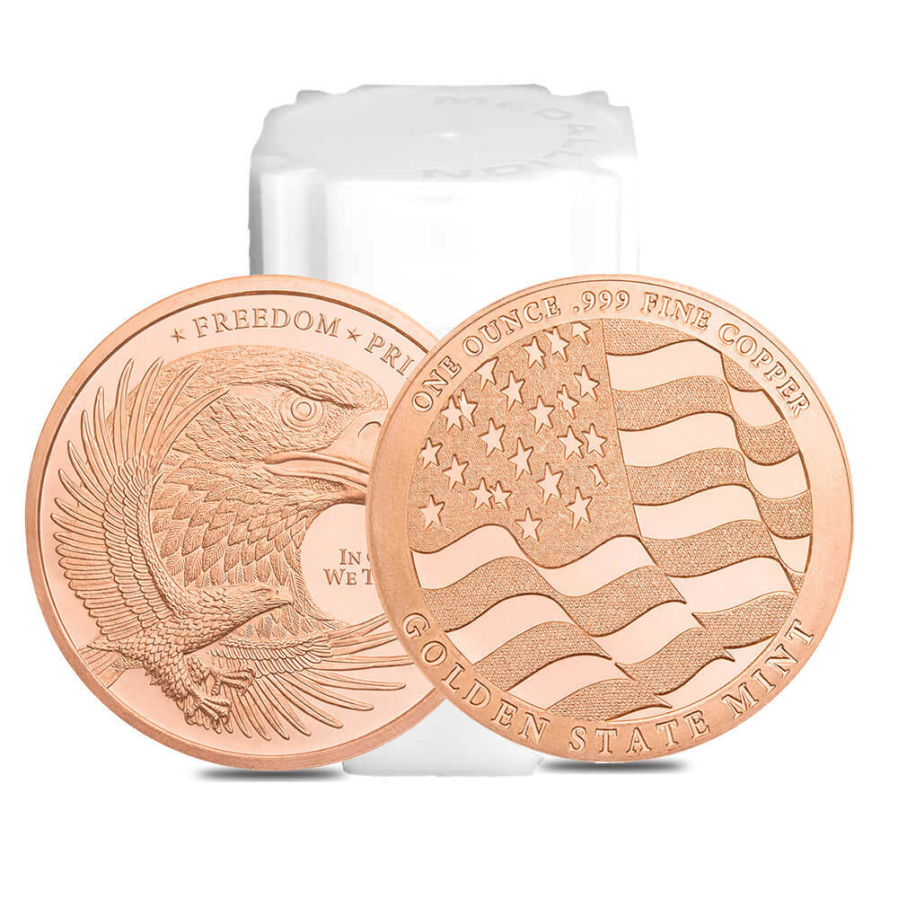 1 oz Eagle Copper Round .999 Fine thumbnail 3