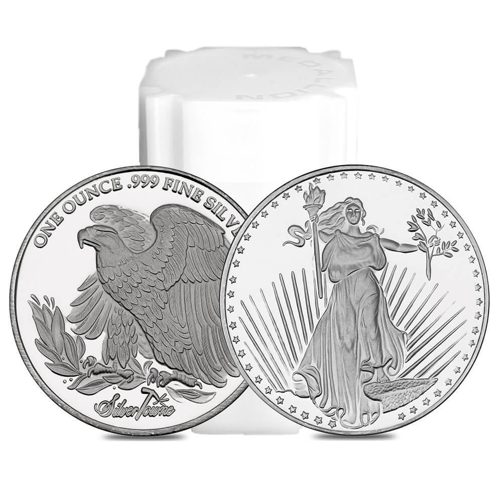 1 oz SilverTowne Saint-Gaudens Silver Round .999 Silver thumbnail 3