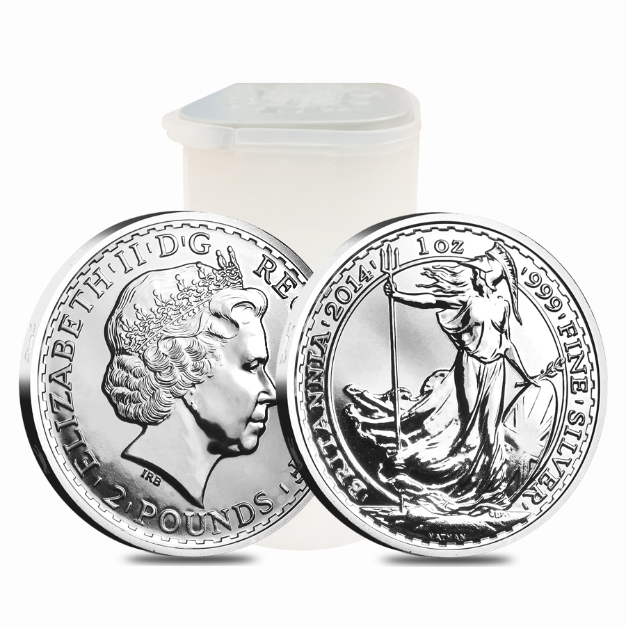 2014 Great Britain 1 oz Silver Britannia Horse Privy Coin .999 Fine BU thumbnail 4