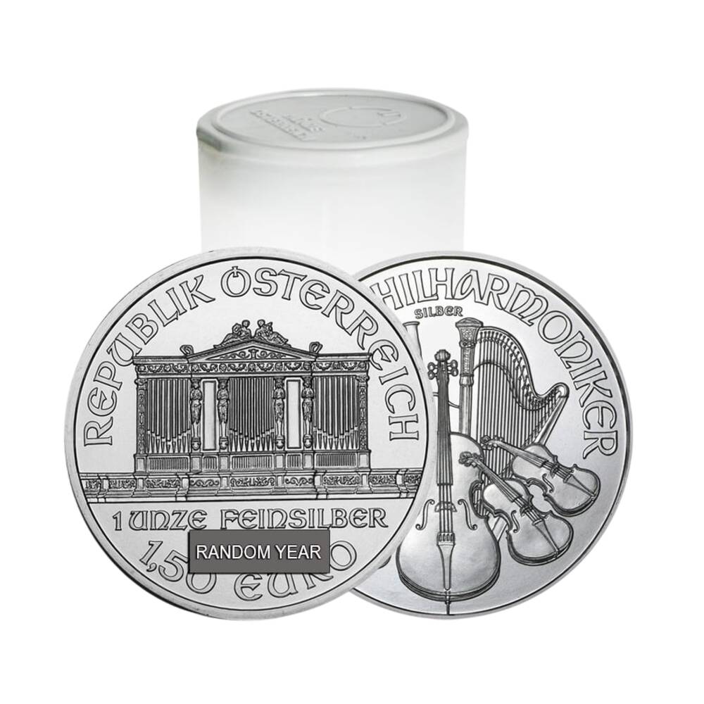 1 oz Austrian Silver Philharmonic Coin BU (Random Year) thumbnail 3