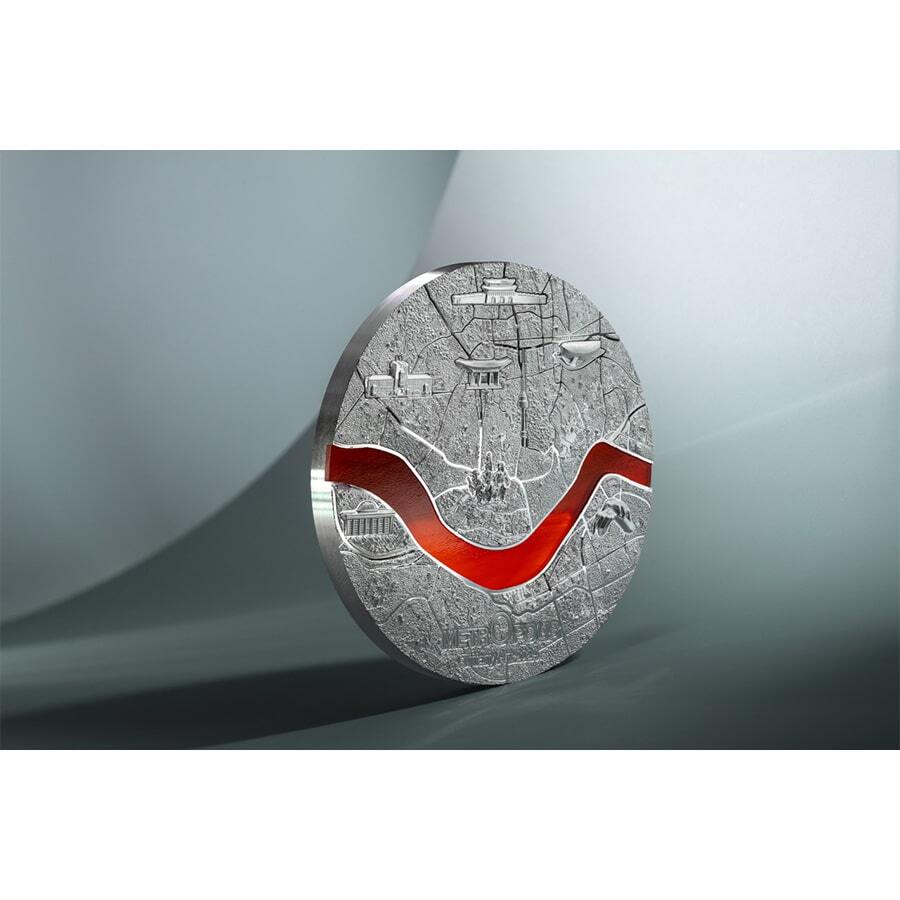 2024 Palau 1 Kilo Proof Silver Tiffany Art Metropolis Seoul Coin thumbnail 4