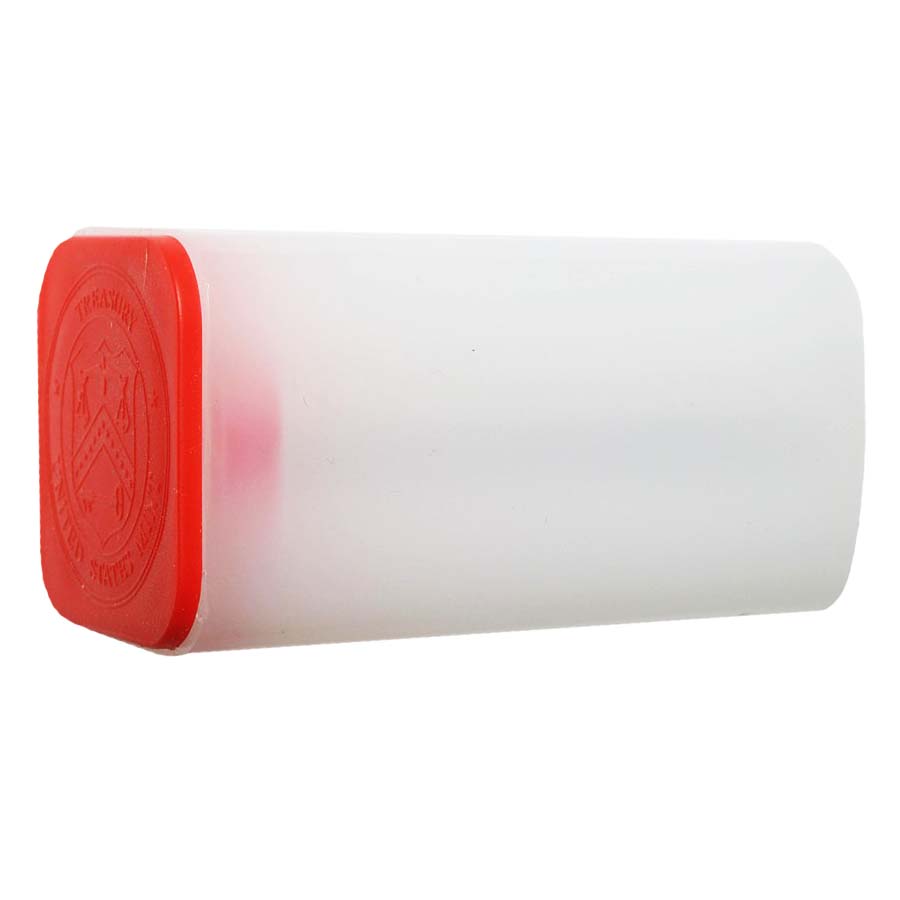 Empty 1 oz Gold American Eagle Coin Tube (Slightly Used, Red) thumbnail 3