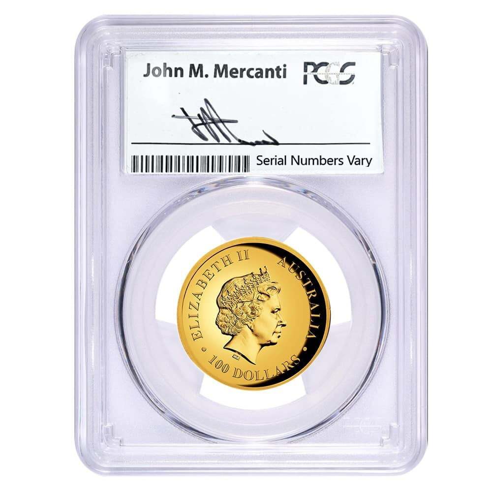 2014 1 oz Proof Gold Australian Wedge-Tailed Eagle Perth Mint PCGS PF 70 DCAM (John M. Mercanti) thumbnail 3