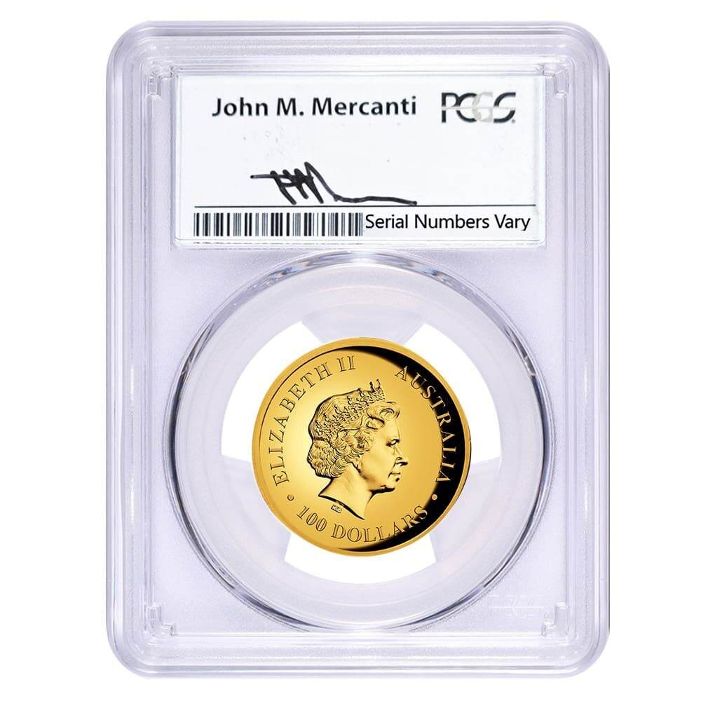 2015 1 oz Proof Gold Australian Wedge-Tailed Eagle Perth Mint PCGS PF 70 DCAM (John M. Mercanti) thumbnail 3