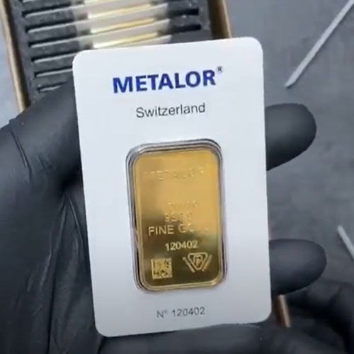 1 oz Metalor Gold Bar .9999 Fine (in Assay) thumbnail 4
