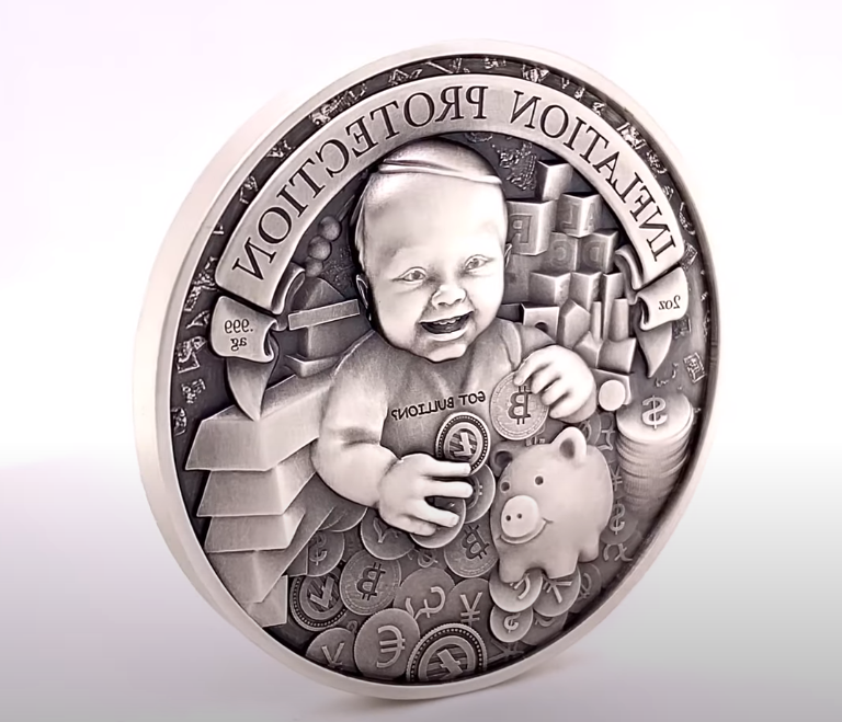 2022 Chad 2 oz Silver Inflation Protection Antiqued High Relief Coin .999 Fine (w/Box) thumbnail 2