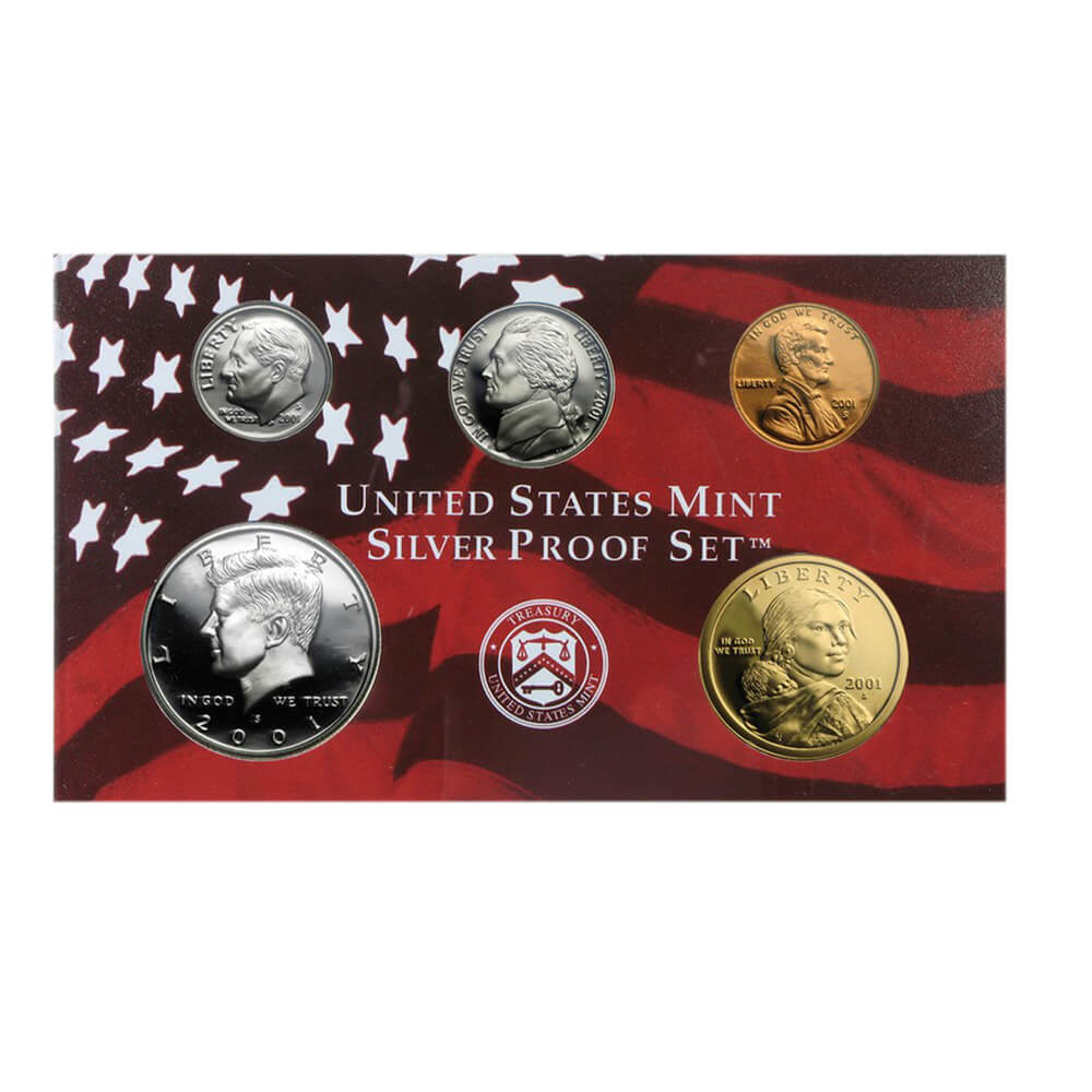 2001-S US Mint Proof Silver Set (w/Box & COA) thumbnail 2